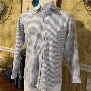Men’s casual button down dress shirt.